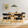 Ensemble de table à manger 5 pièces en bois massif Middlebrook avec chaises bi-matière
