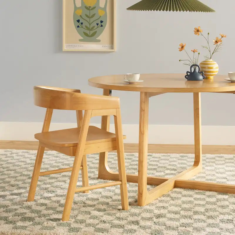 Ensemble de salle à manger 5 pièces Middlebrook avec chaises en bois massif