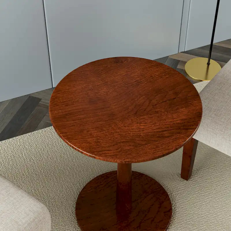 18.7 Chaises d'appoint avec table ronde (lot de 2)