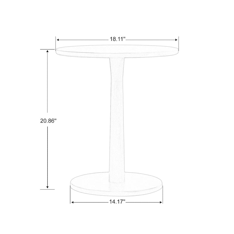 18.7 Chaises d'appoint avec table ronde (lot de 2)
