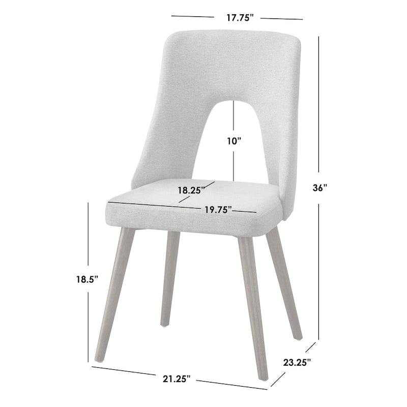 Ensemble de salle à manger Lifestorey Clover de style Mid-Century Modern