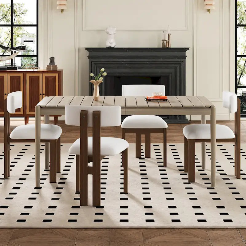 Christopher Knight Home - Ensembles de salle à manger élégants de 7 pièces de style Mid-Century Modern