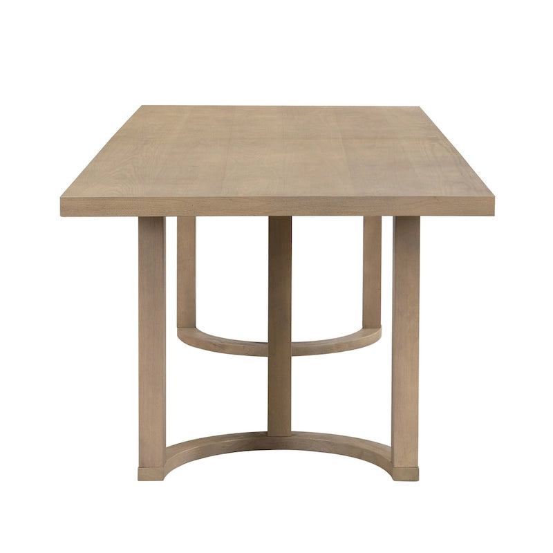 Ensemble de salle à manger 7 pièces Lythor avec sièges rembourrés, tissage en rotin, bois d'hévéa par Christopher Knight Home
