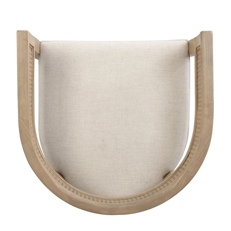 Ensemble de salle à manger 7 pièces Lythor avec sièges rembourrés, tissage en rotin, bois d'hévéa par Christopher Knight Home
