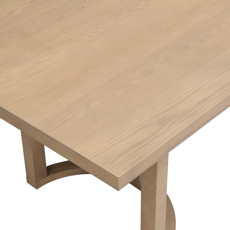 Ensemble de salle à manger 7 pièces Lythor avec sièges rembourrés, tissage en rotin, bois d'hévéa par Christopher Knight Home