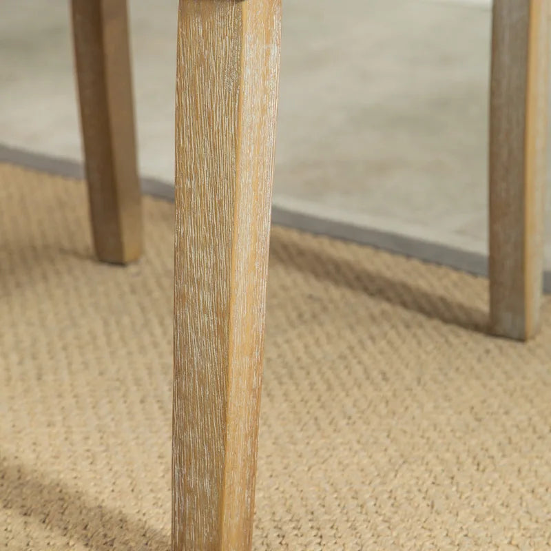 Ensemble table et chaises de salle à manger moderne, ensemble table et chaises de salle à manger pour fêtes à domicile avec 6 chaises capitonnées et pieds tournés pour la cuisine