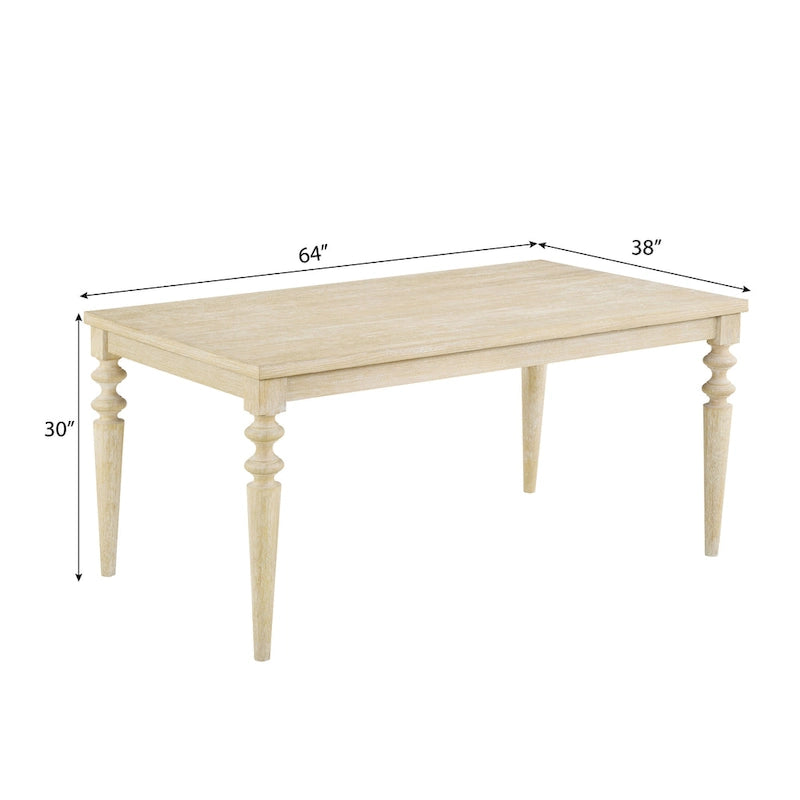 Ensemble table et chaises de salle à manger moderne, ensemble table et chaises de salle à manger pour fêtes à domicile avec 6 chaises capitonnées et pieds tournés pour la cuisine