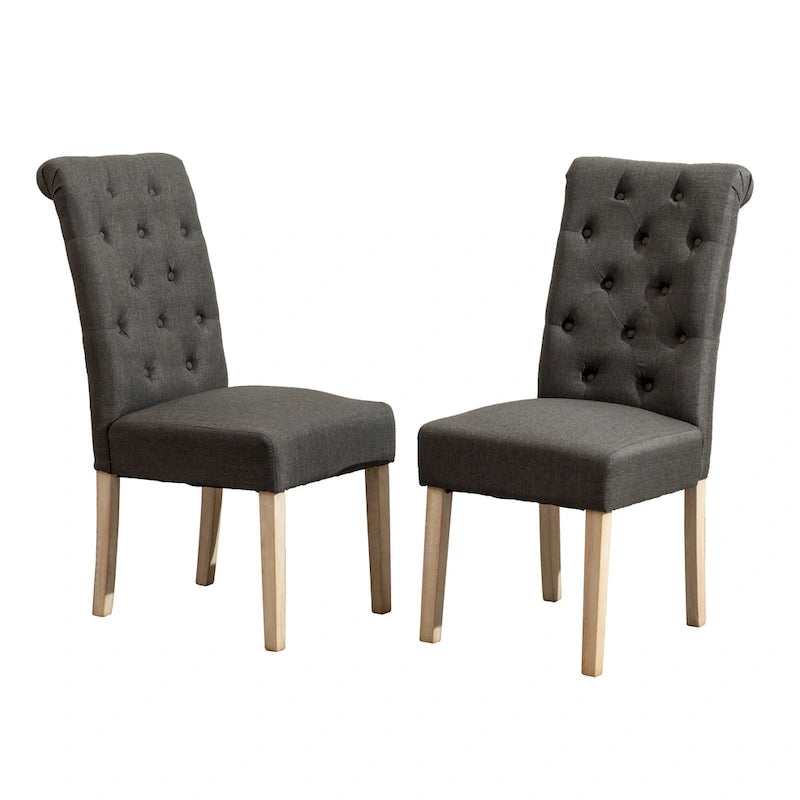 Ensemble table et chaises de salle à manger moderne, ensemble table et chaises de salle à manger pour fêtes à domicile avec 6 chaises capitonnées et pieds tournés pour la cuisine