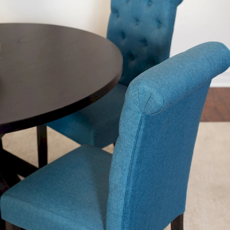 Ensemble Table et Chaises de Salle à Manger pour Petit Appartement, Ensemble Table et Chaises de Salle à Manger Rondes avec Table Piédestal en Croix pour Cuisine