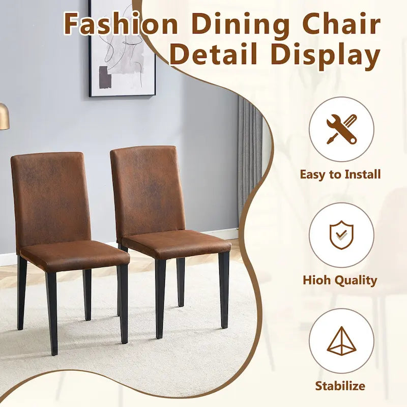 Ensemble de salle à manger moderne, table ronde avec rangement et chaises de salle à manger en tissu technique, facile à installer