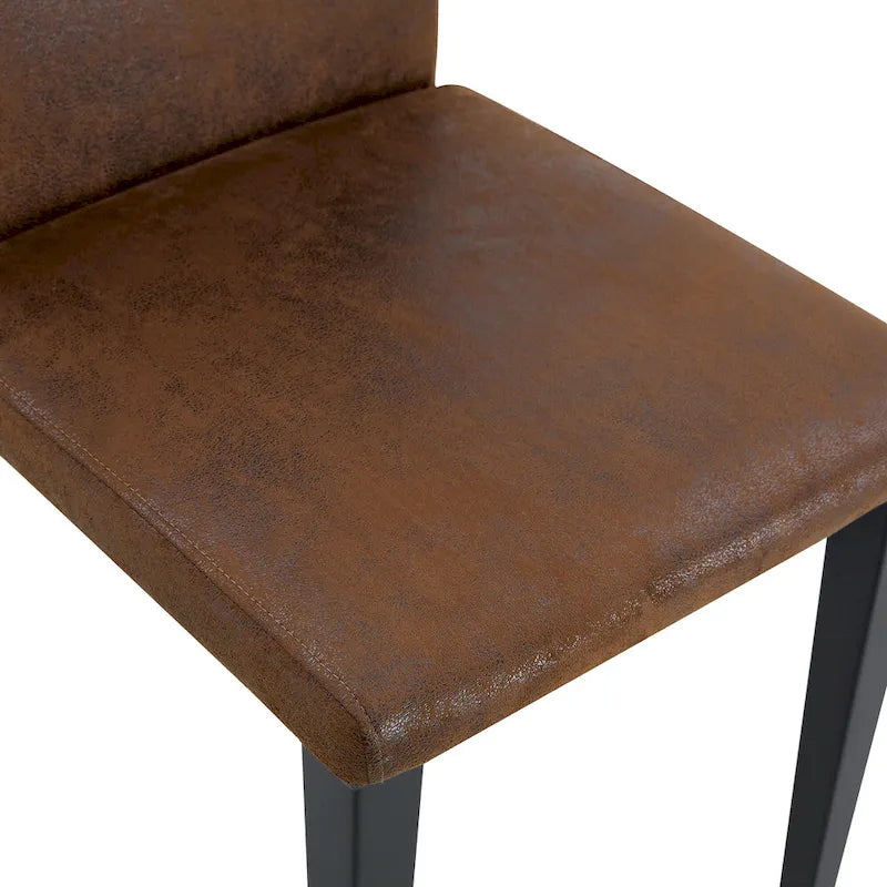 Ensemble de salle à manger moderne, table ronde avec rangement et chaises de salle à manger en tissu technique, facile à installer