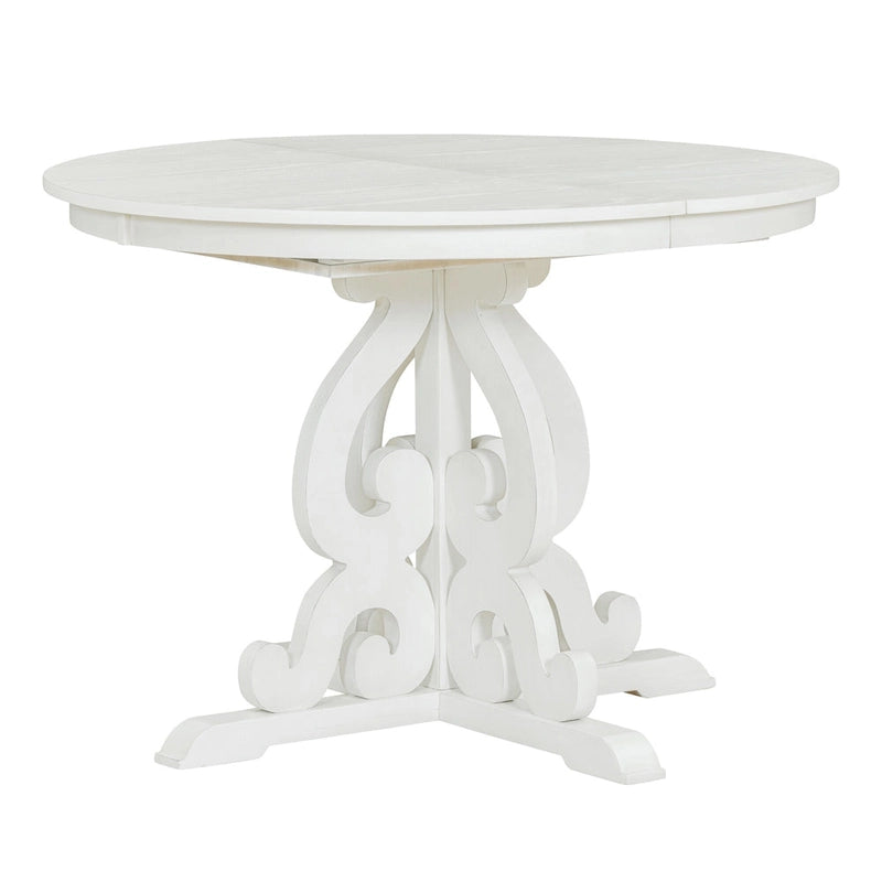 Ensemble de salle à manger fonctionnel rétro, table et chaises extensibles avec rallonges amovibles et pliables pour la salle à manger et la cuisine