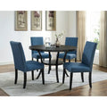 Ensembles de table et de chaises de salle à manger modernes du milieu du siècle, ensembles de table de salle à manger de cuisine de ferme avec clous en laiton et pieds en métal