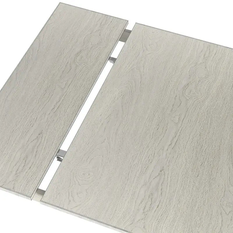 Ensemble table et 6 chaises de salle à manger VECELO 7 pièces, table rectangulaire extensible en bois massif épaissi et 6 chaises de salle à manger en bois massif