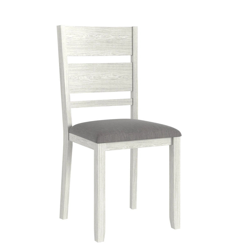 Ensemble table et 6 chaises de salle à manger VECELO 7 pièces, table rectangulaire extensible en bois massif épaissi et 6 chaises de salle à manger en bois massif