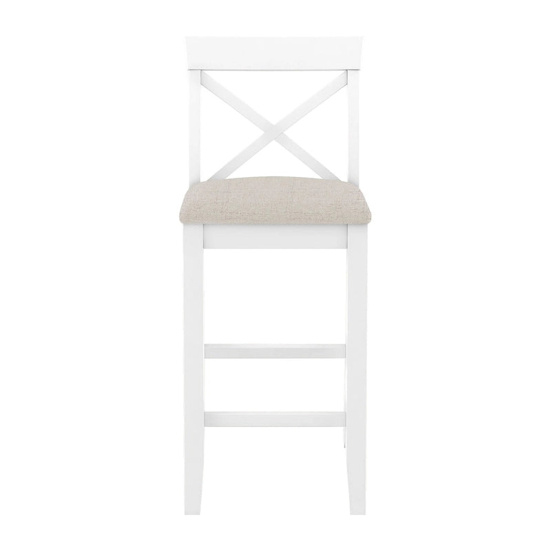 Ensemble table et chaises de salle à manger 3 pièces, petite table et chaises de hauteur comptoir avec coin petit-déjeuner de cuisine et 2 chaises