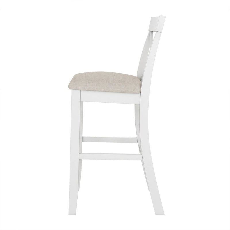 Ensemble table et chaises de salle à manger 3 pièces, petite table et chaises de hauteur comptoir avec coin petit-déjeuner de cuisine et 2 chaises