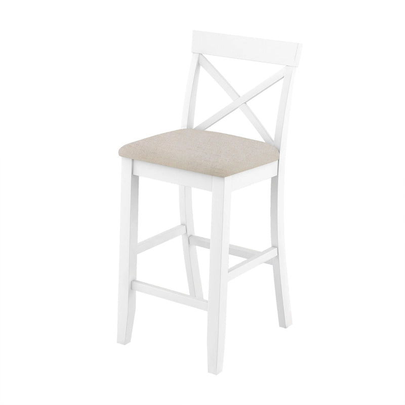 Ensemble table et chaises de salle à manger 3 pièces, petite table et chaises de hauteur comptoir avec coin petit-déjeuner de cuisine et 2 chaises