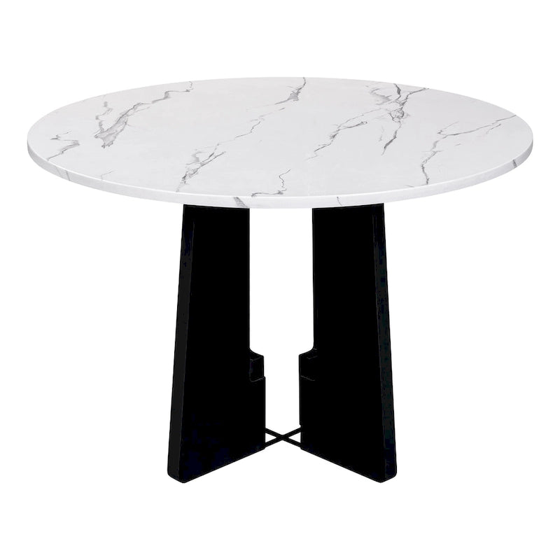 Ensemble table et 4 chaises de cuisine, ensemble table à manger ronde 4 personnes, 4 chaises rembourrées avec pieds en bois d'hévéa