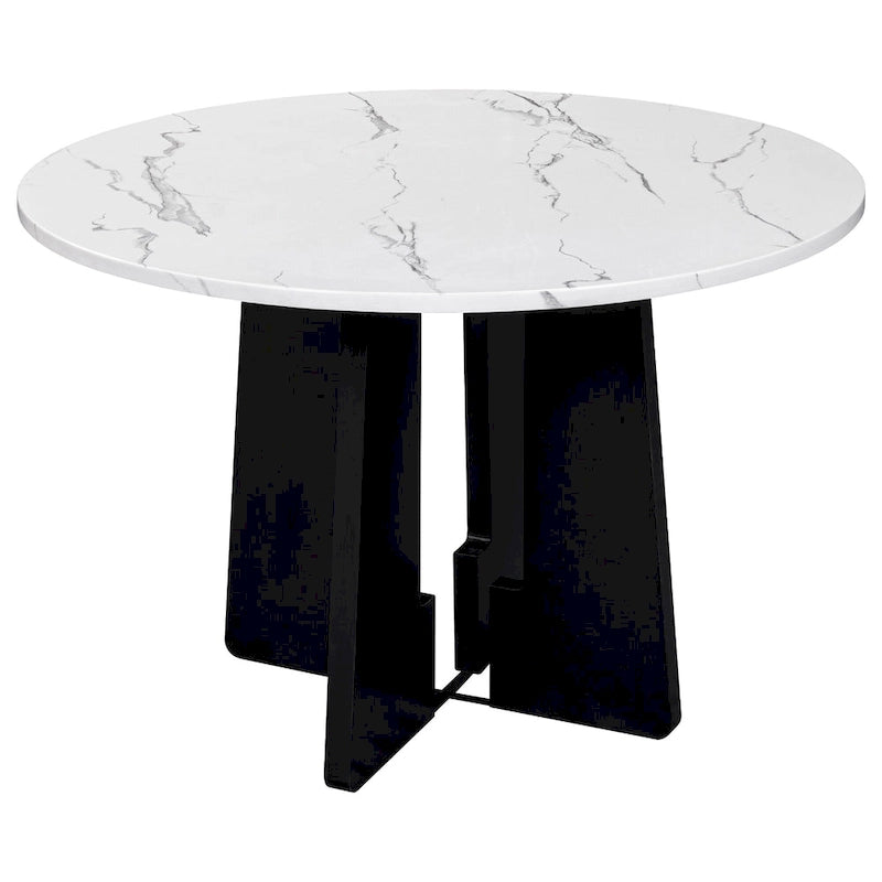 Ensemble table et 4 chaises de cuisine, ensemble table à manger ronde 4 personnes, 4 chaises rembourrées avec pieds en bois d'hévéa