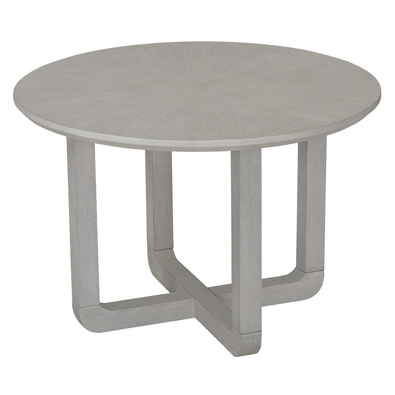 Ensemble table et 4 chaises de salle à manger 5 pièces, ensemble de salle à manger de cuisine en bois avec table à manger ronde et 4 chaises rembourrées