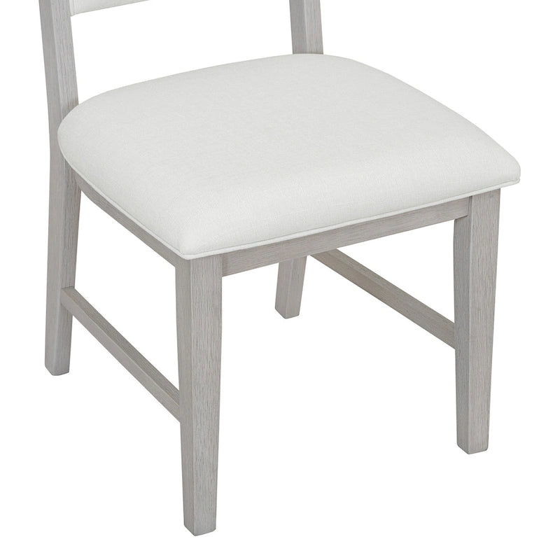 Ensemble table et 4 chaises de salle à manger 5 pièces, ensemble de salle à manger de cuisine en bois avec table à manger ronde et 4 chaises rembourrées