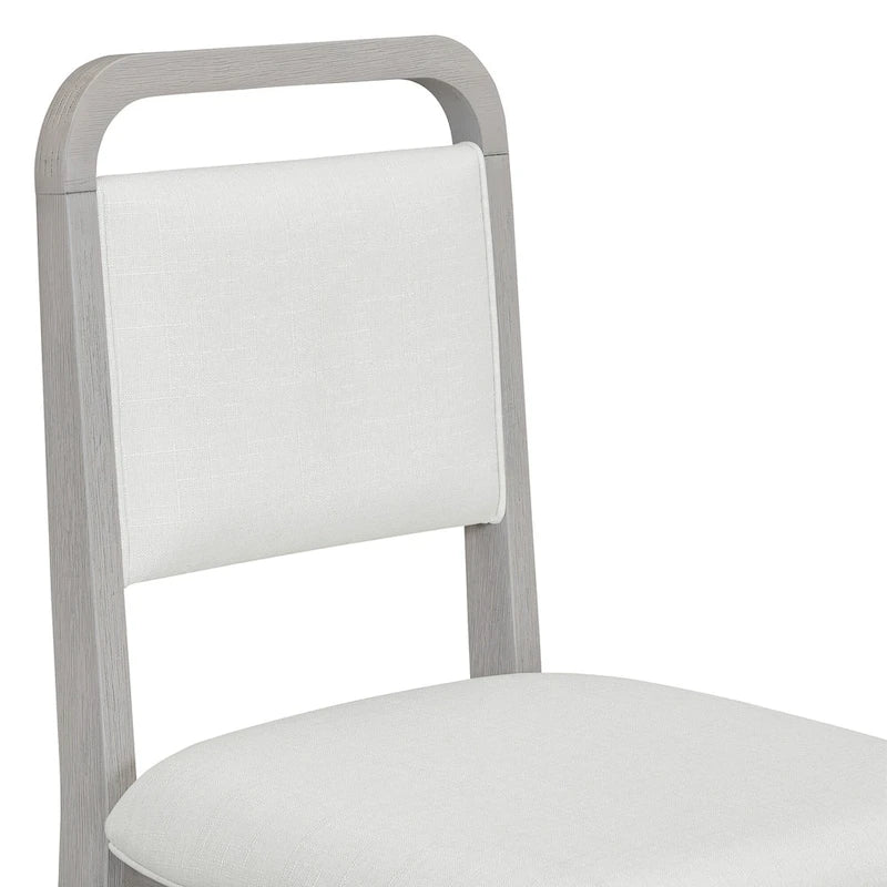 Ensemble table et 4 chaises de salle à manger 5 pièces, ensemble de salle à manger de cuisine en bois avec table à manger ronde et 4 chaises rembourrées