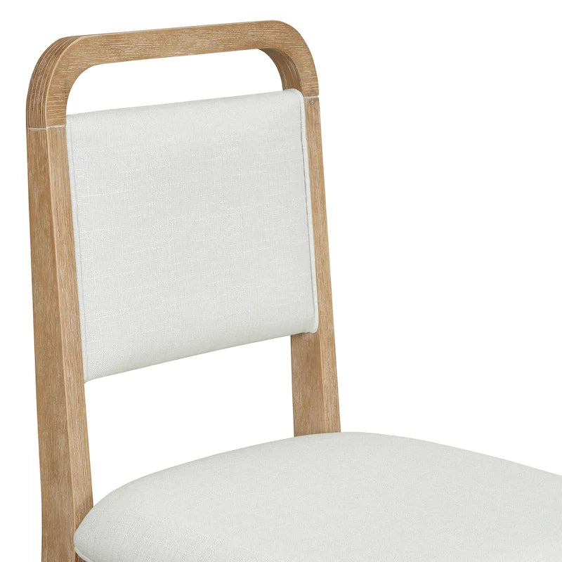 Ensemble table et 4 chaises de salle à manger 5 pièces, ensemble de salle à manger de cuisine en bois avec table à manger ronde et 4 chaises rembourrées