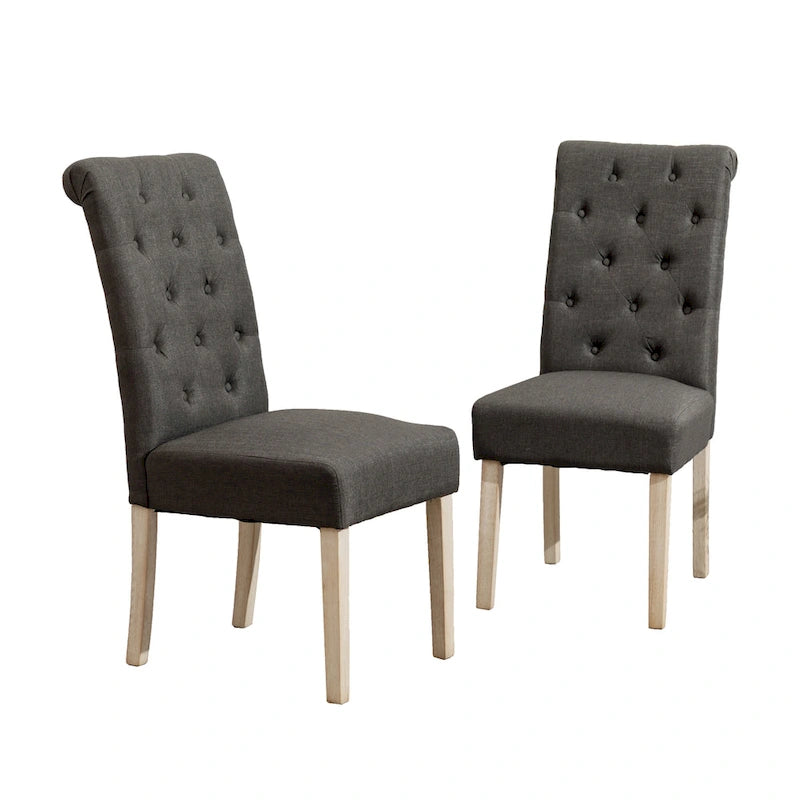 Ensemble de salle à manger 5 pièces, ensemble de meubles de cuisine en bois, table ronde avec piètement central en croix et 4 chaises capitonnées