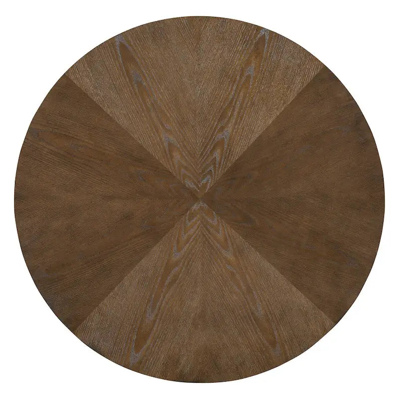 Ensemble de salle à manger 5 pièces, ensemble de table de salle à manger de cuisine en bois massif avec table à manger ronde et 4 chaises rembourrées