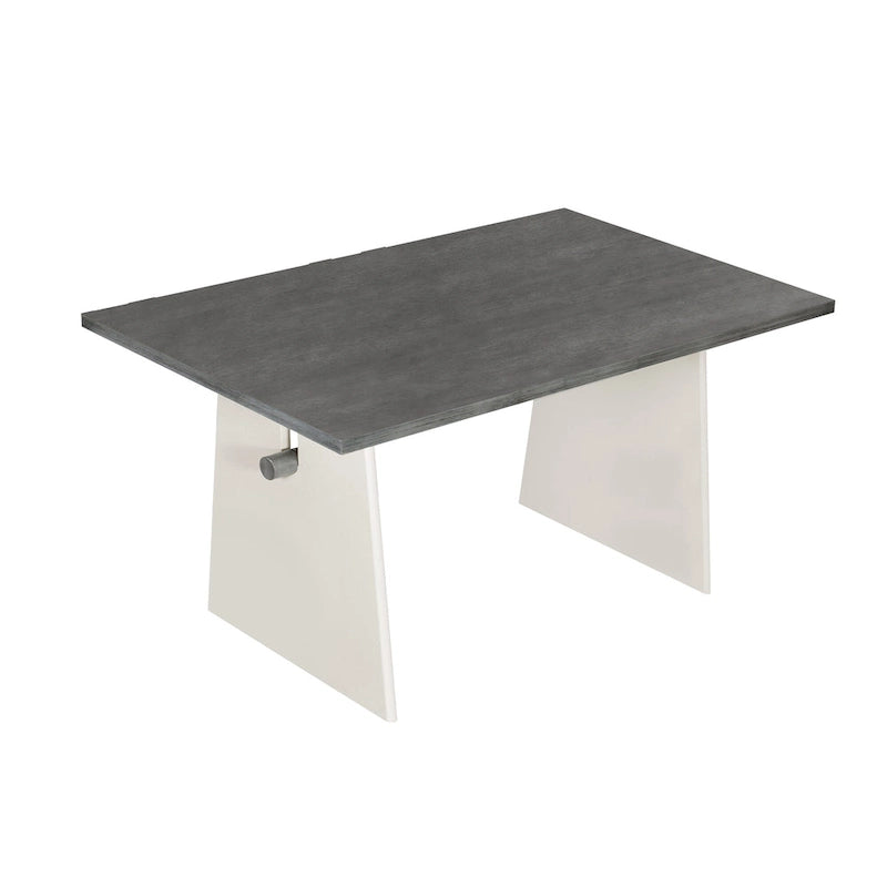Ensemble de salle à manger 7 pièces pour 6 personnes, ensemble de table de cuisine polyvalent avec table à tréteaux et 6 chaises rembourrées