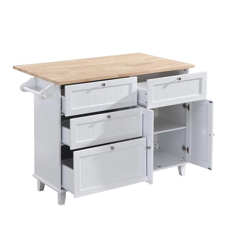 Ensemble de salle à manger 3 pièces style rustique avec table à rabats et 2 chaises