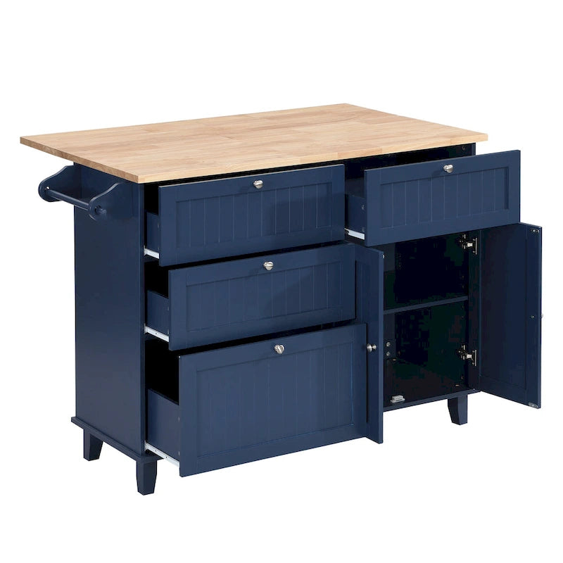 Ensemble de salle à manger 3 pièces style rustique avec table à rabats et 2 chaises