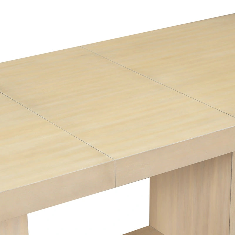 Ensemble de salle à manger contemporain 6 pièces avec table sur pied et 4 chaises