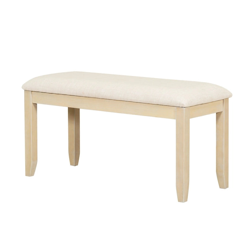 Ensemble de salle à manger contemporain 6 pièces avec table sur pied et 4 chaises