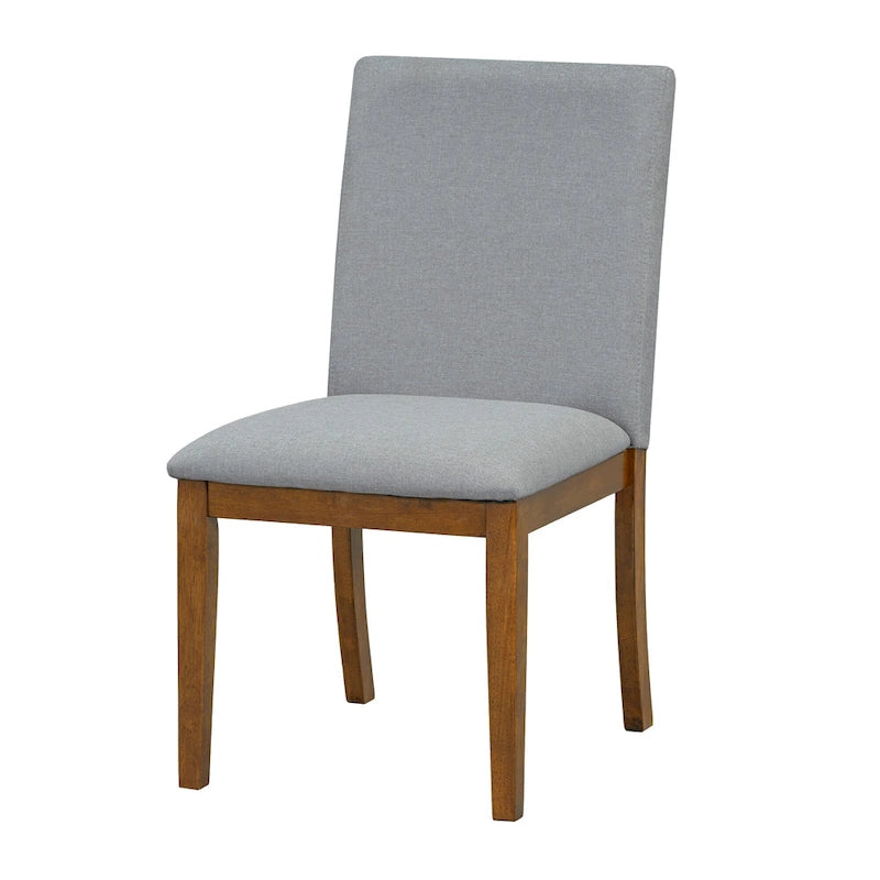 Ensemble de salle à manger rustique 7 pièces avec table extensible et 6 chaises