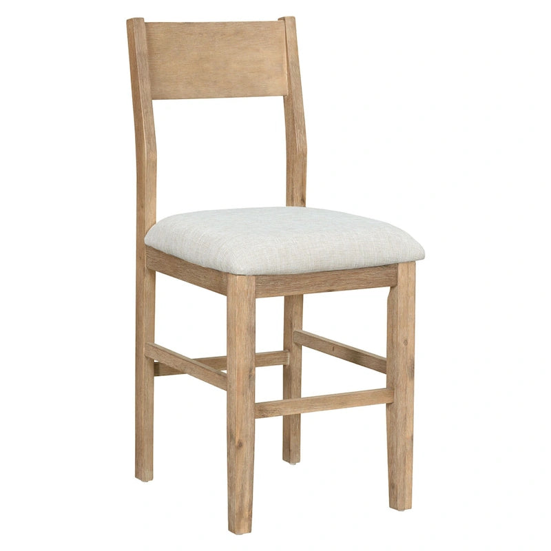 Ensemble de salle à manger 5 pièces de hauteur comptoir Marron Ferme avec 4 chaises