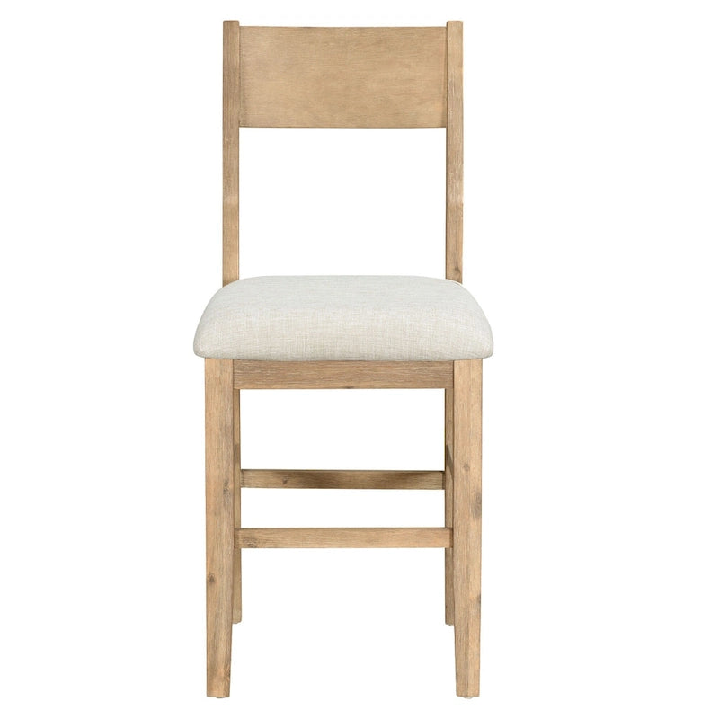 Ensemble de salle à manger 5 pièces de hauteur comptoir Marron Ferme avec 4 chaises