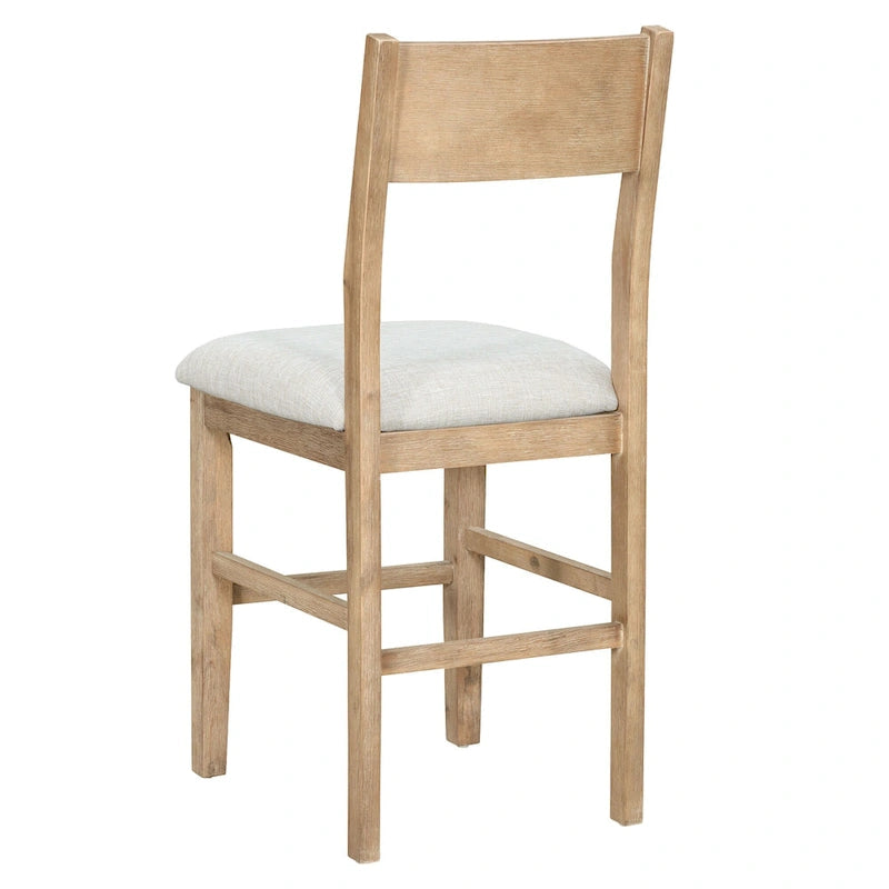Ensemble de salle à manger 5 pièces de hauteur comptoir Marron Ferme avec 4 chaises