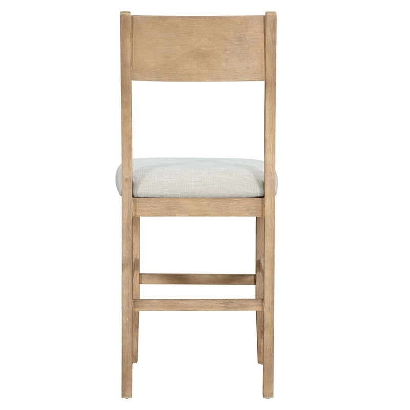 Ensemble de salle à manger 5 pièces de hauteur comptoir Marron Ferme avec 4 chaises