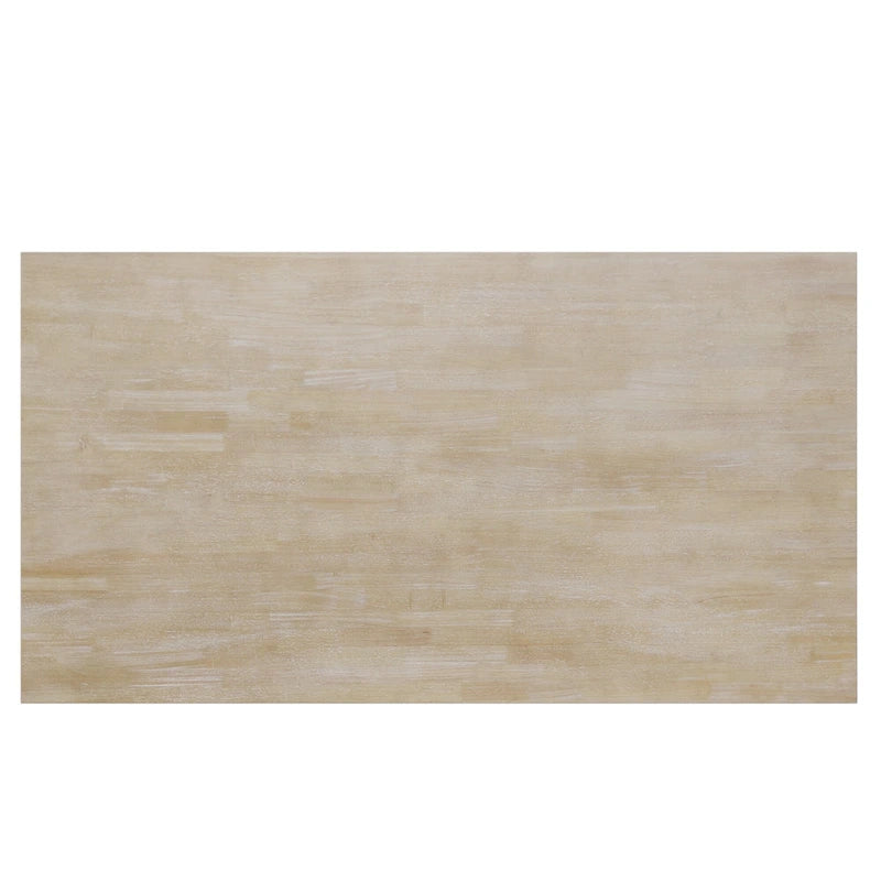 Ensemble de salle à manger 6 pièces en bois avec table rectangulaire et 4 chaises