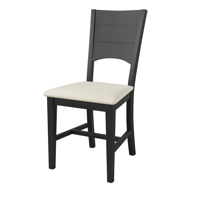 Ensemble de salle à manger 6 pièces en bois avec table rectangulaire et 4 chaises