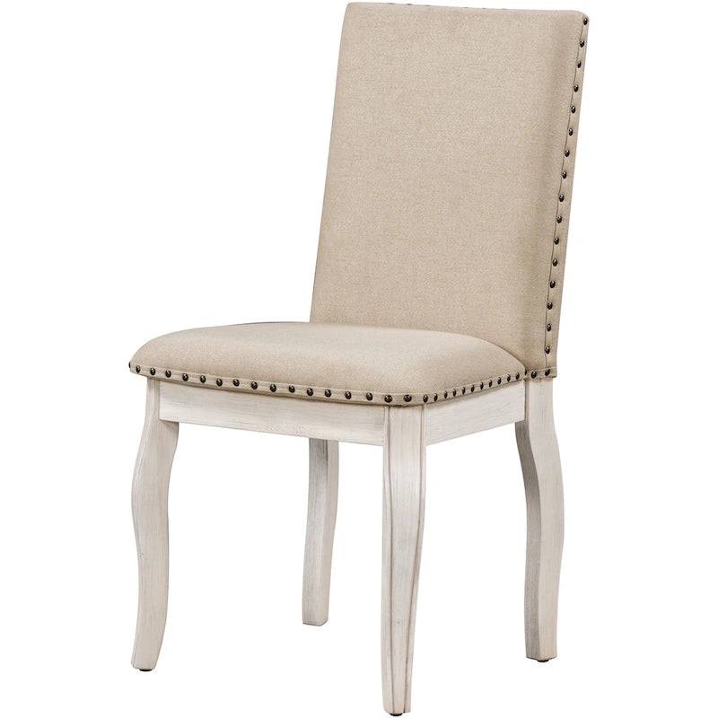 Ensemble de salle à manger 5 pièces en bois avec table ronde extensible et 4 chaises