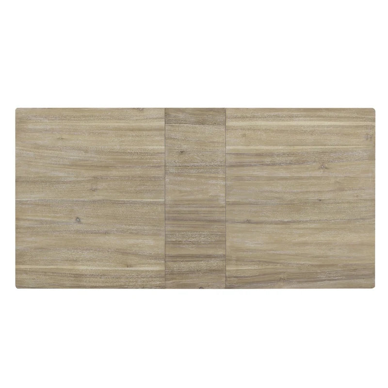Ensemble de salle à manger 7 pièces en bois avec 6 chaises et table extensible