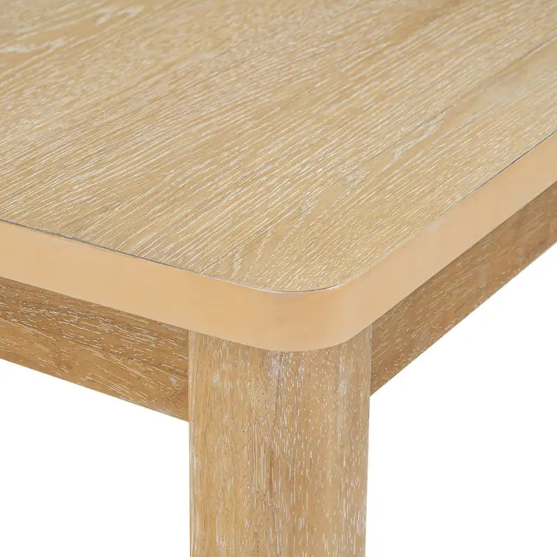 Ensemble de salle à manger en bois 7 pièces avec table extensible, 6 chaises sans accoudoirs et 2 fauteuils