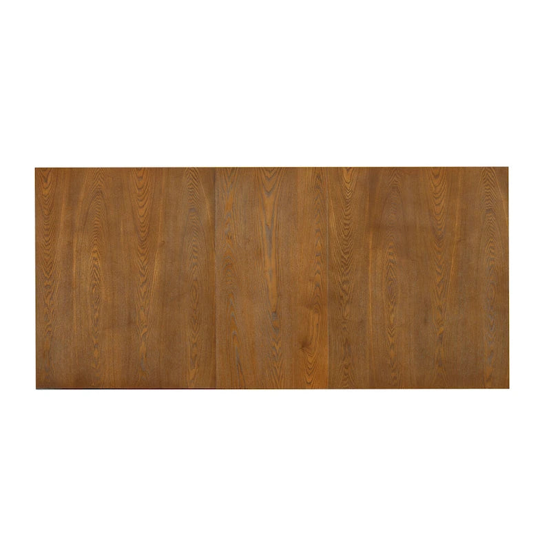 Ensemble de salle à manger 7 pièces de style rustique avec table extensible à rallonge amovible, 2 fauteuils et 4 chaises sans accoudoirs