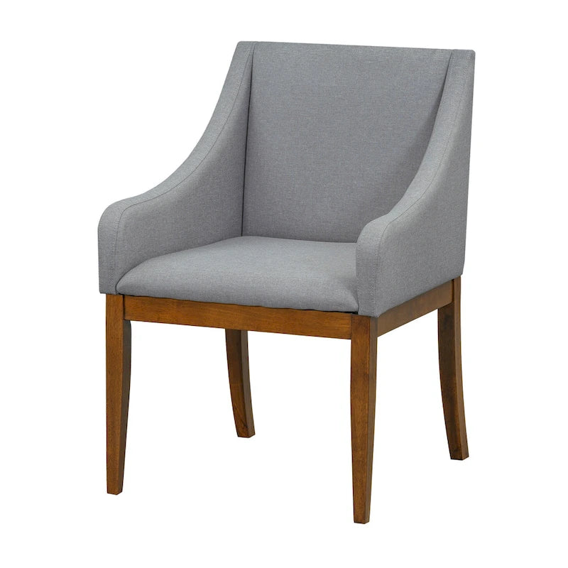Ensemble de salle à manger 7 pièces de style rustique avec table extensible à rallonge amovible, 2 fauteuils et 4 chaises sans accoudoirs