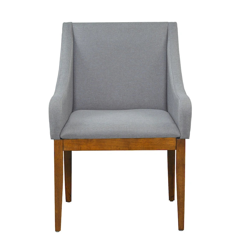 Ensemble de salle à manger 7 pièces de style rustique avec table extensible à rallonge amovible, 2 fauteuils et 4 chaises sans accoudoirs