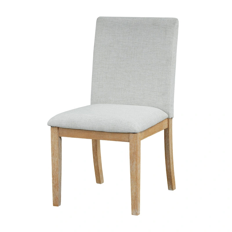 Ensemble de salle à manger 7 pièces de style rustique avec table extensible à rallonge amovible, 2 fauteuils et 4 chaises sans accoudoirs