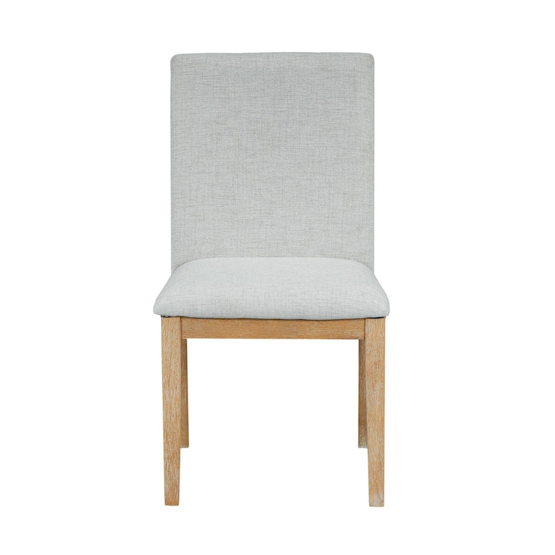 Ensemble de salle à manger 7 pièces de style rustique avec table extensible à rallonge amovible, 2 fauteuils et 4 chaises sans accoudoirs